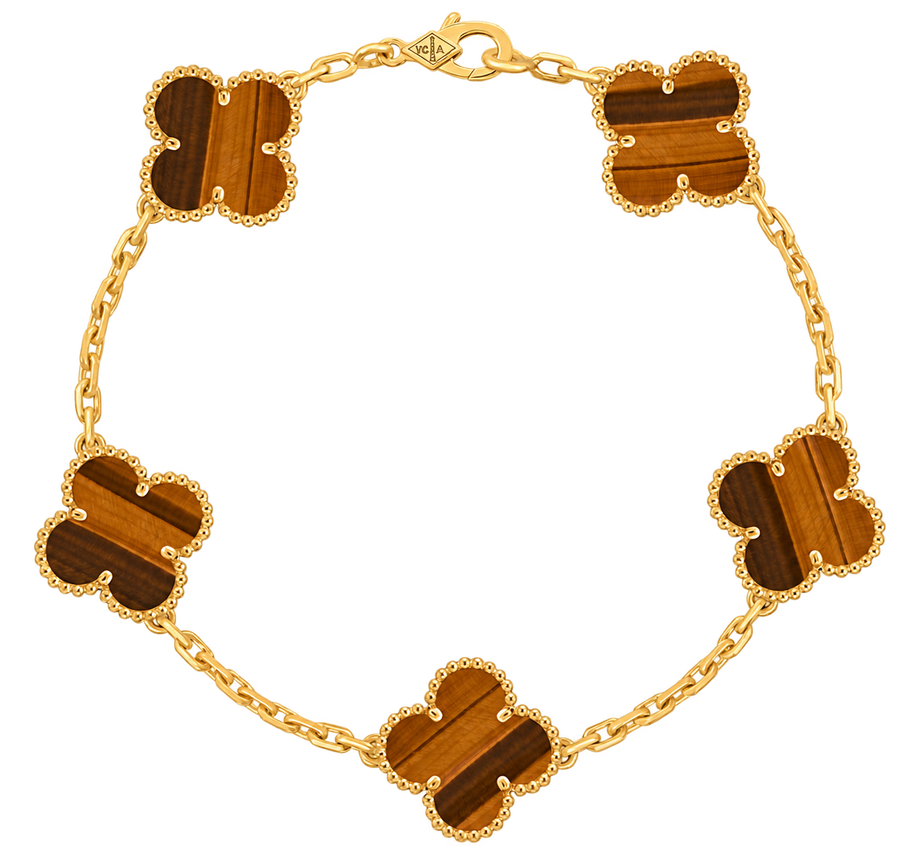 Pulso Van Cleef Oro/Cafe